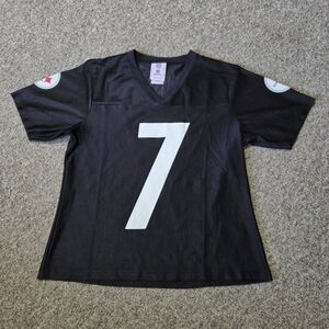 Womens Pittsburgh‎ Steelers Jersey Ben Roethlisberger #7 Black NFL Player Size M